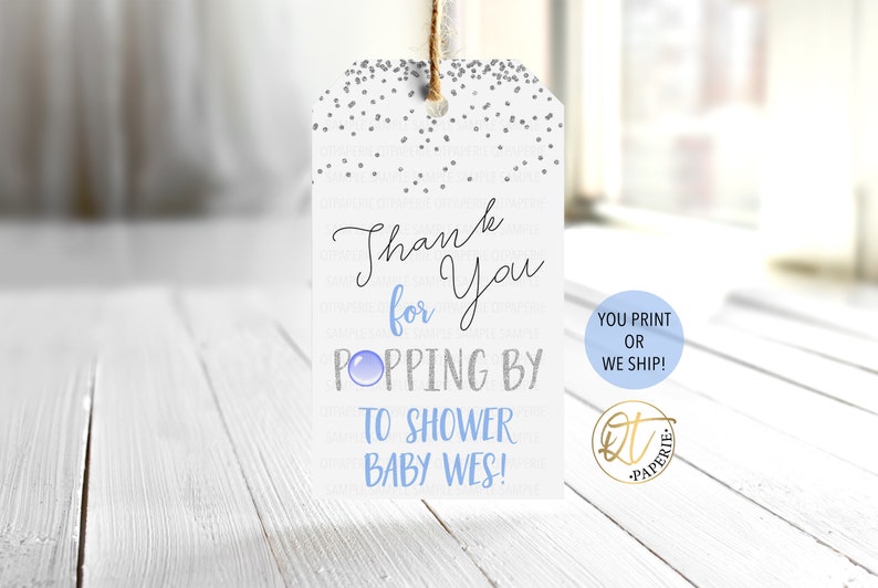 Ready to Pop Thank You Tag, Popping By Baby Shower Tag, Ready to Pop Baby Shower Thank You, Ready to Pop Tag, Popcorn Tag, Popping By Tag image 2