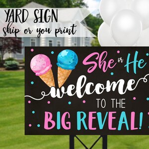 Ice Cream Gender Reveal Sign, Ice Cream Welcome Sign, Whats the Scoop Gender Reveal, Whats the Scoop Sign, Ice Cream Reveal Welcome