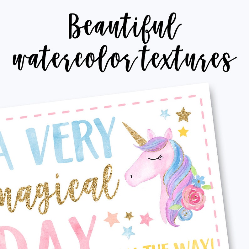 Unicorn Invitation, Rainbow Invitation, Magical Birthday Invitation, Unicorn Birthday Invitation, Rainbow Birthday Invitation, Unicorn Party image 7