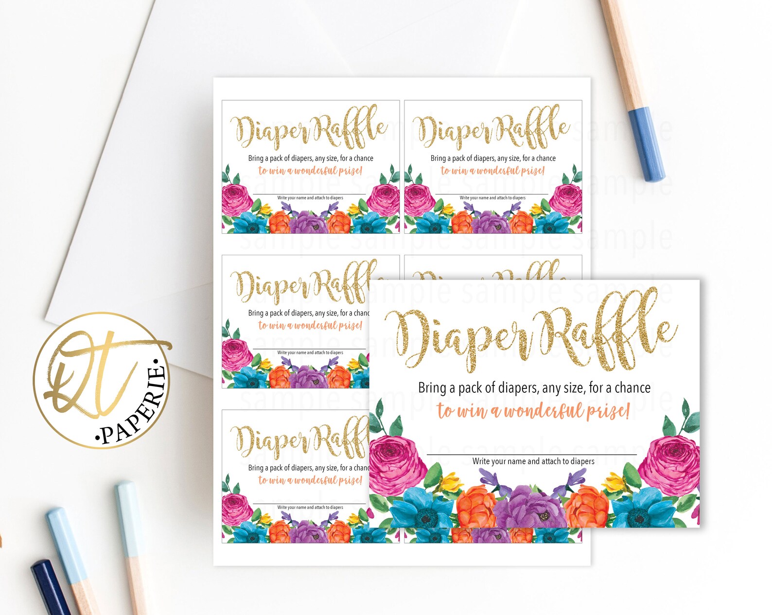 Fiesta Diaper Raffle, Fiesta Baby Shower Diaper Raffle, Fiesta Baby ...