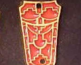 Sutton Hoo enamel belt tip - S-20