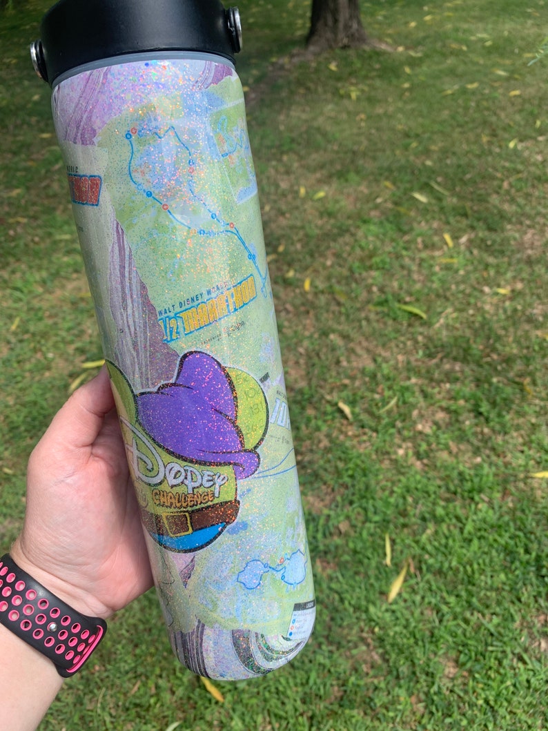 Dopey Challenge Map YETI Tumbler Yeti Style 30oz Stainless Etsy
