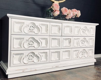 Distressed Dresser Etsy