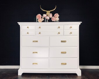 White Gold Dresser Etsy