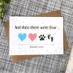Pregnancy announcement dog, dog grandparents, human grandparents, dog baby announcement card, dog and baby, you’re going to be grandparents
