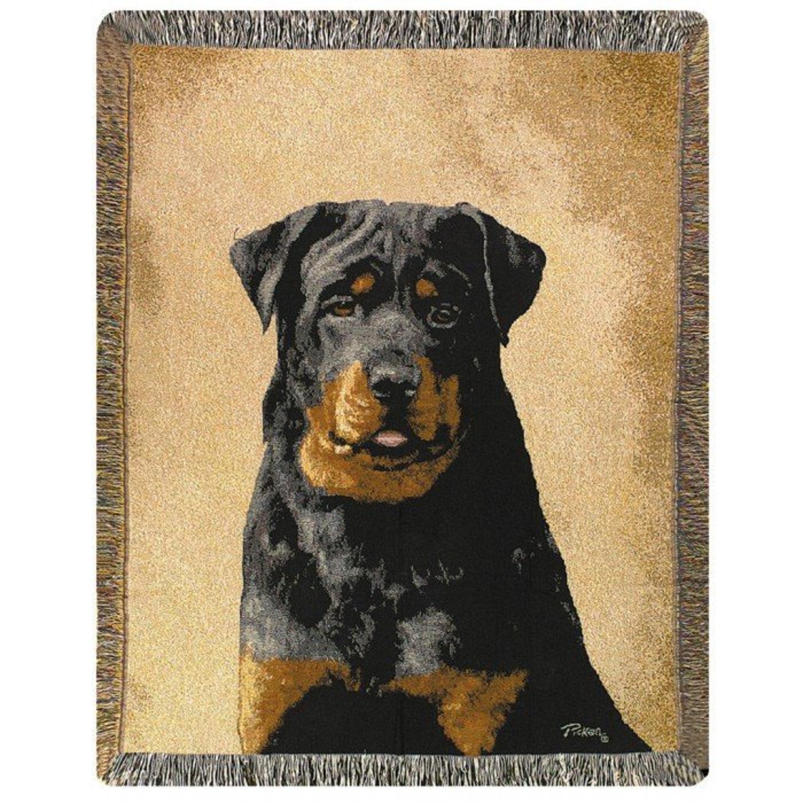 Personalized Rottweiler Dog Throw Blanket Etsy