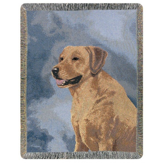 yellow lab blanket