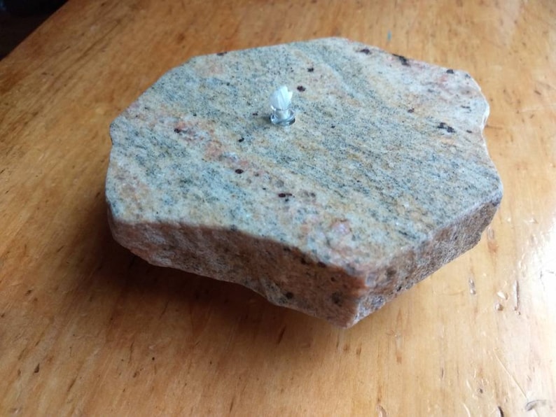 Granite Oil Candle rock/stone candle Etsy