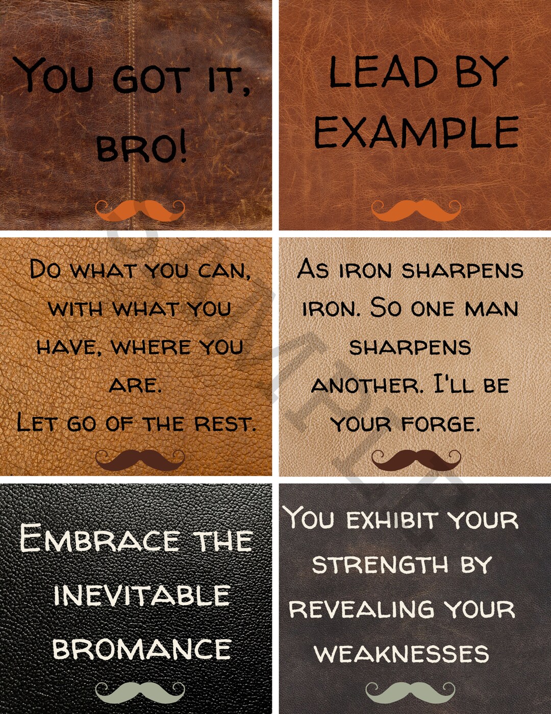 Mens Encouragement Cards Printable Kindness Gift Quote Tags - Etsy