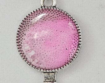 Pink Resin Key Pendant Necklace – Handmade Key to the Heart Jewelry, Unique Gift for Her