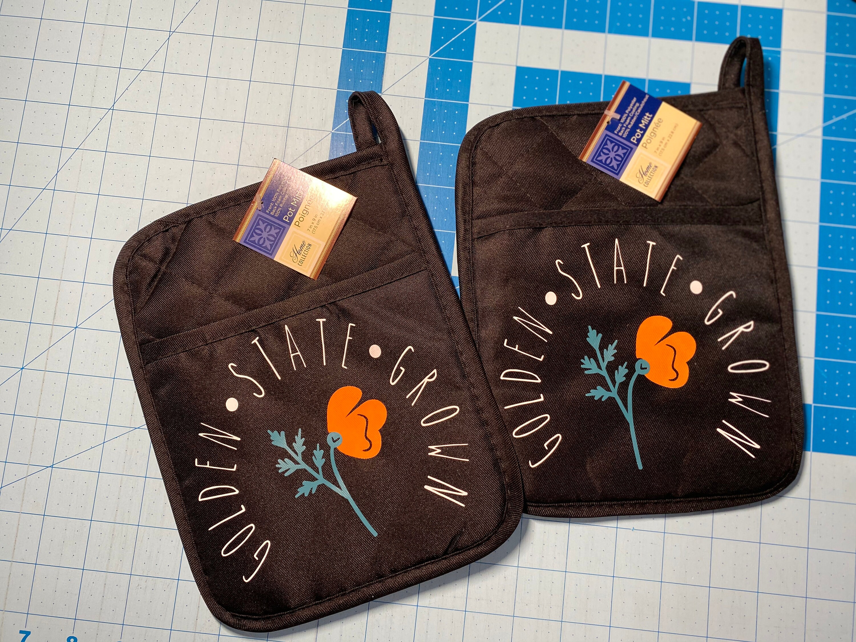 Custom Designed Pot Holders with Silicone Backing Etsy