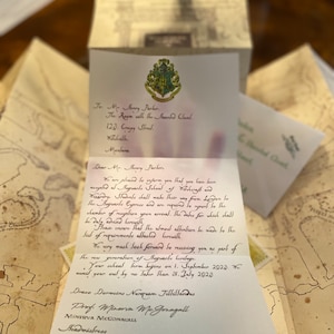 Carta de fantasma espectral Carta de aceptación personalizada para cumpleaños Navidad Halloween Anuncio de viaje Producto terminado hecho a mano en Estados Unidos