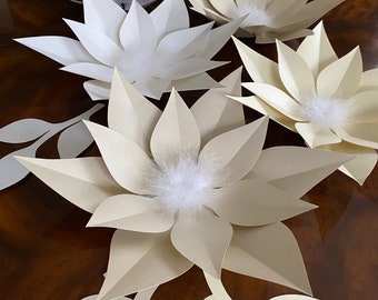 Anise Inspired Giant Extra Large paper flower wall decor background backdrop Fully Assembled Bridal Shower HANDMADE ! Made in USA