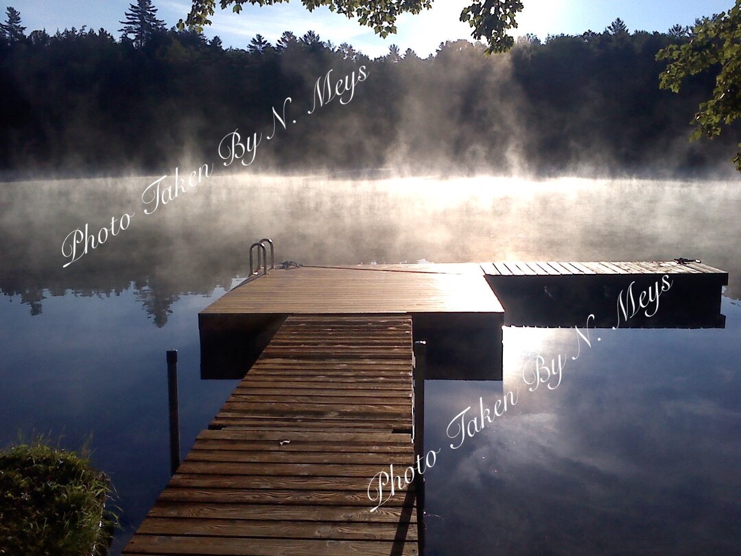 Dock on Norway Lake, Maine Professional Print Etsy