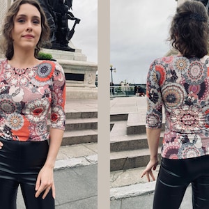 Haut manche mi longue new arrivals