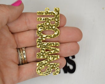 Custom Word Earring Blanks, Gameday earring blanks, Team Earring Blanks, acrylic earrings, diy earrings, earring findings, Sports, Team Name