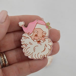Retro Santa Earring Blanks, Christmas blanks, Christmas, earring blanks, acrylic earrings, earring supplies, diy earrings, Santa Claus