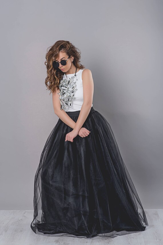 tulle maxi skirt xxl