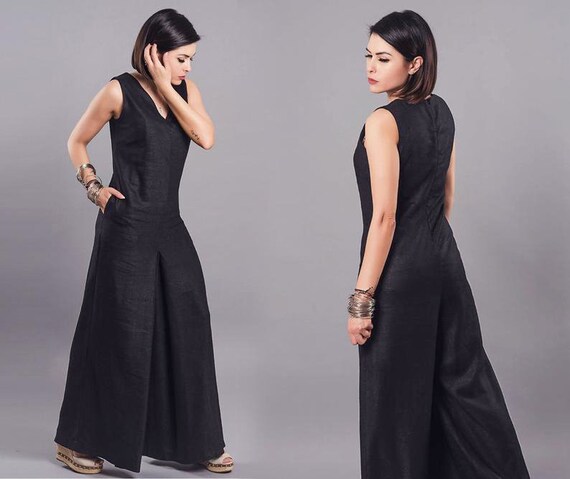 black wedding jumpsuit