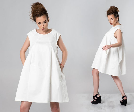 mini white summer dress