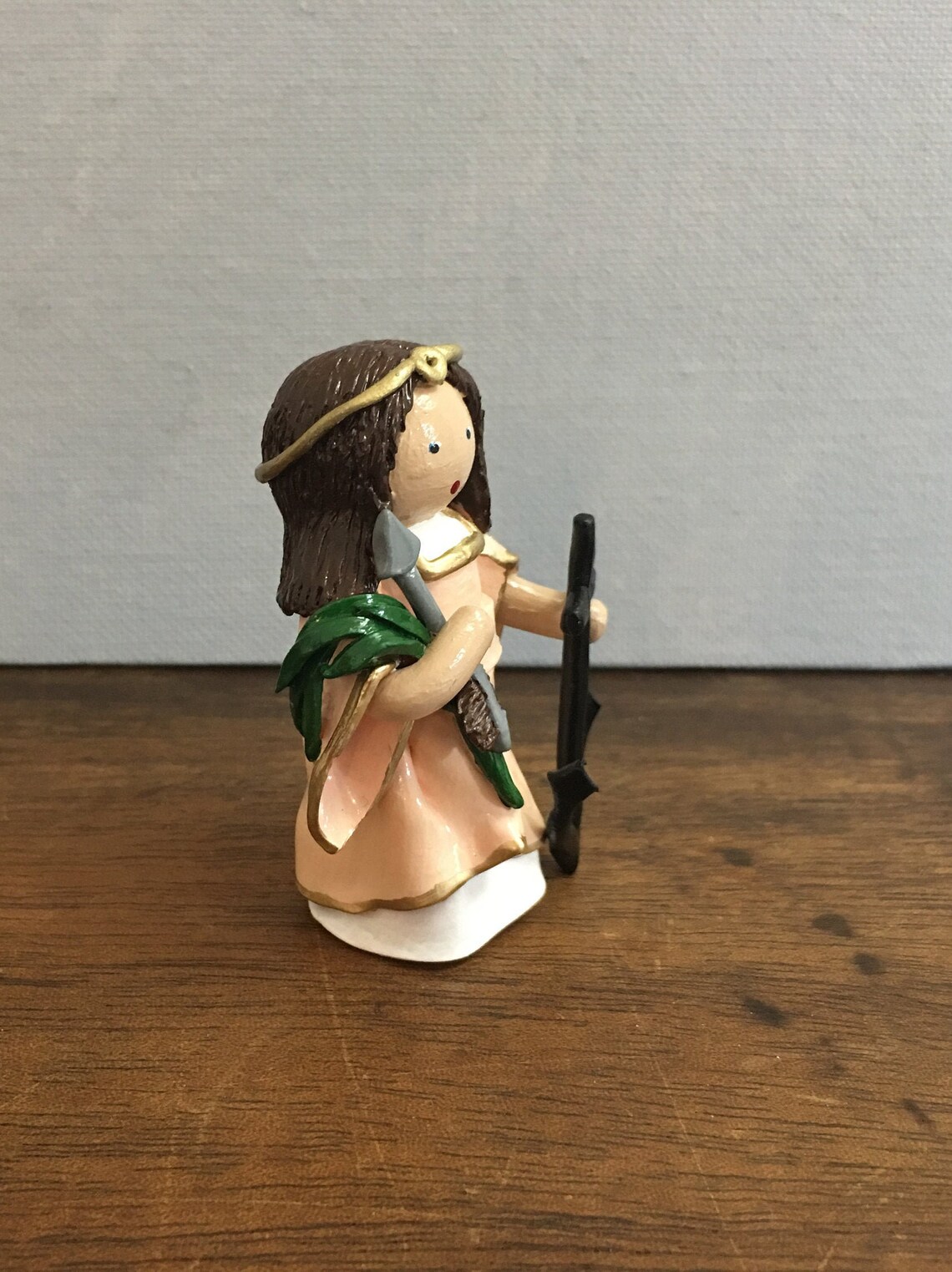 Saint Philomena Handmade Statue Confirmation Gift Catholic Etsy