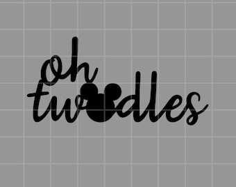 Téléchargement numérique Oh Twodles, PNG, SVG, Cricut, décoration de gâteau