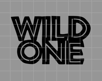 Wild One Digital Download, PNG, SVG, Cake Topper