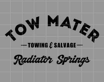 Voitures Tow Mater SVG, PNG, vinyle, Cricut, téléchargement numérique