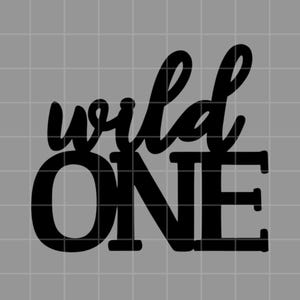 Wild One digitale download, PNG, SVG, Cricut, Taarttopper