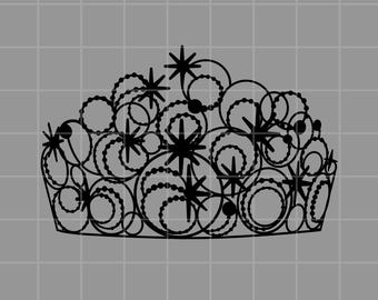 Corona de Glinda, SVG, PNG, descarga instantánea, Cricut