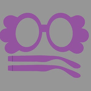 Occhiali della nonna PNG, SVG, PDF, download digitale