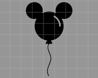 Mickey Mouse Balloon SVG, PNG, Vinyl, Cricut, Digital Download