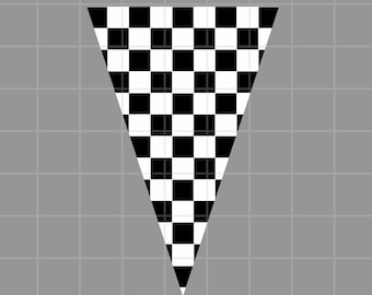 Racing Pennant Flag Banner Digital Download, PNG, PDF