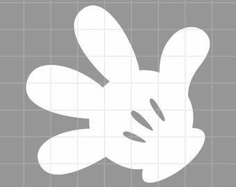 Gant Mickey Mouse, SVG, PNG, fichier numérique, téléchargement immédiat, Cricut, vinyle