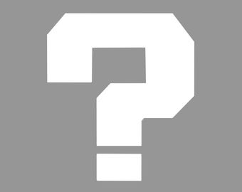 Mario Question Mark PNG, SVG, Digital Download