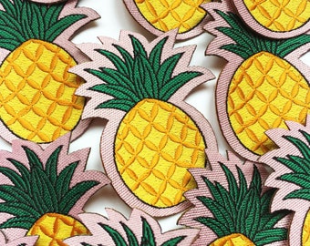 Pineapple Patch, Mini iron on Patch, Cute Small Patch for Denim or Backpack, Fruit Iron on Patch, stocking filler