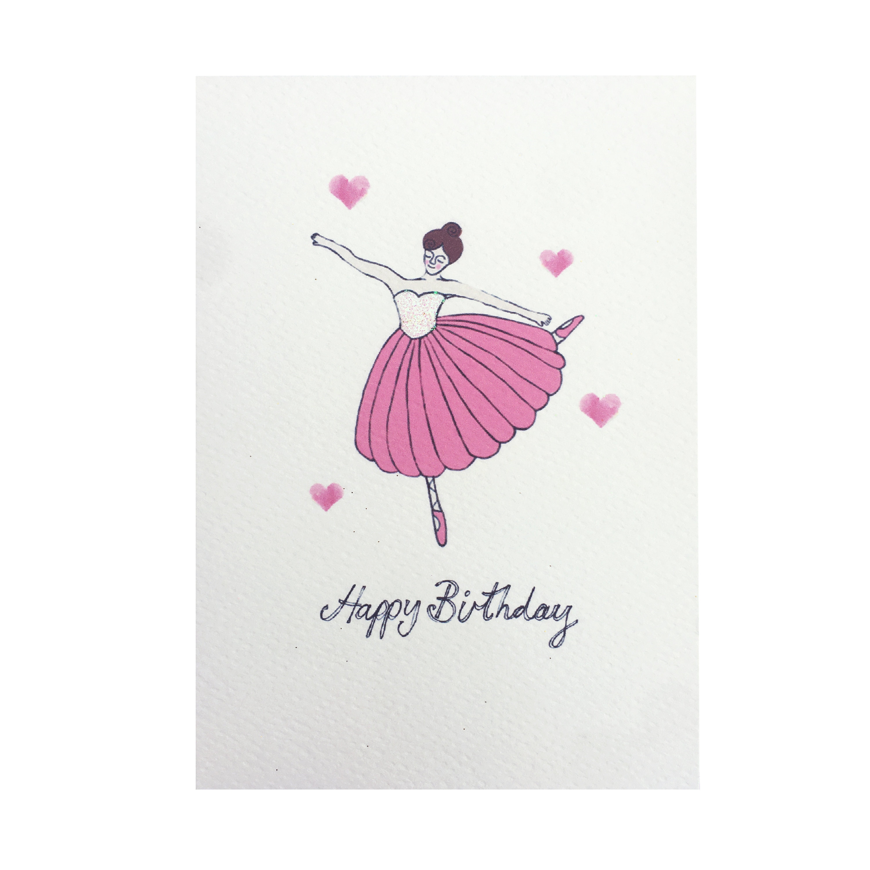 Tarjeta del feliz cumpleaños de la bailarina para ella, tarjeta para el  cumpleaños de una muchacha, tarjeta del bailarín de ballet de los corazones  del amor - Etsy México, image size:3000x3000
