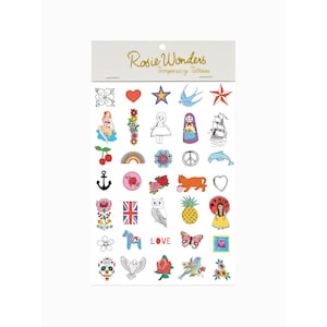 Mini Finger A6 Temporary Tattoos, Tattoos For Children, Cute Party Favours
