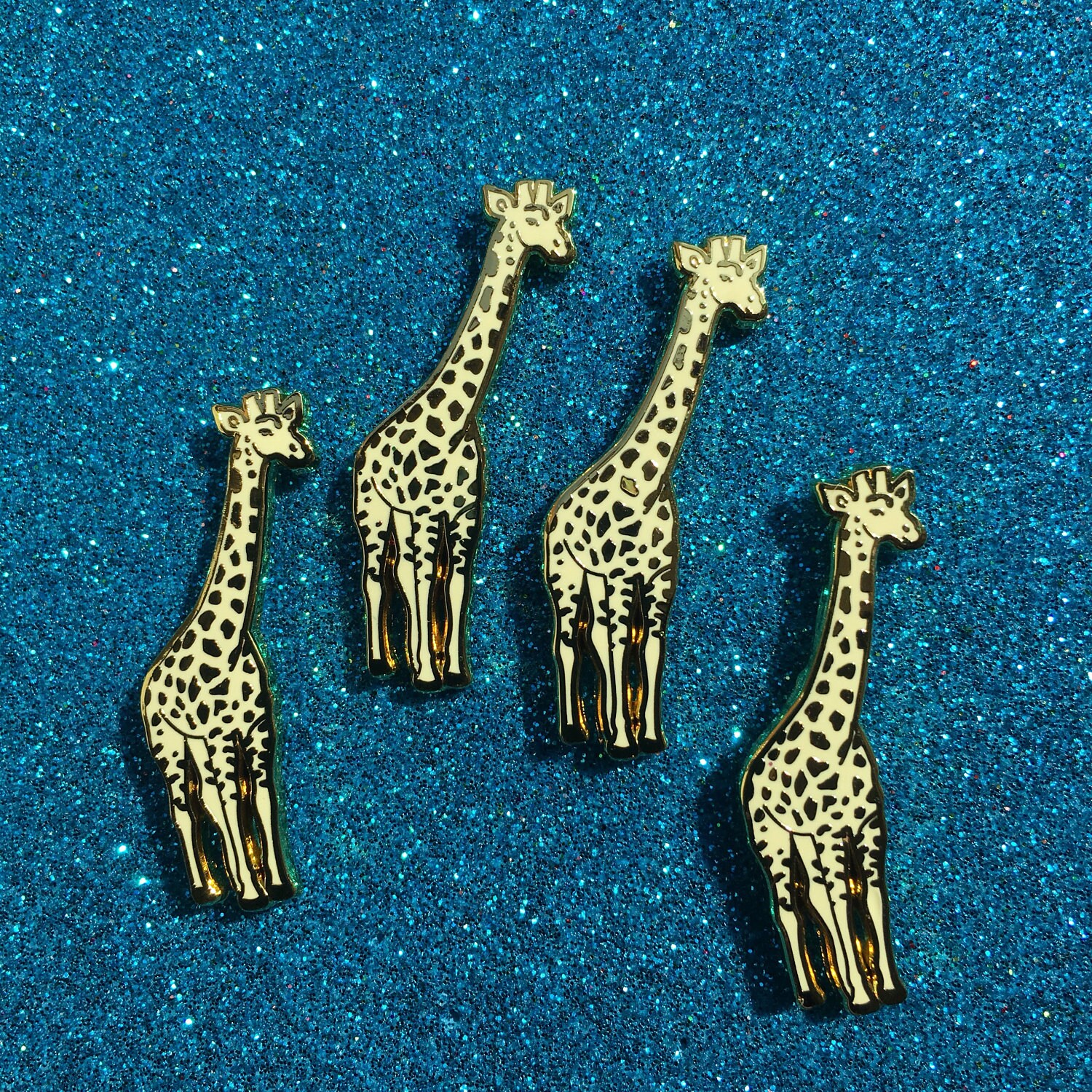 Golden Giraffe Enamel Pin Giraffe Lapel Pin Small Stocking Etsy