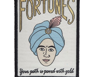 Fortune Teller Iron on Patch, Zoltar From Big Patch, Fortune Telling Iron on Patch, Fortune Cookie, Stocking Filler, Christmas Gift