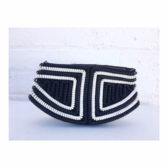 Rare Vintage 50’s Black & White Telephone Cord Pla
