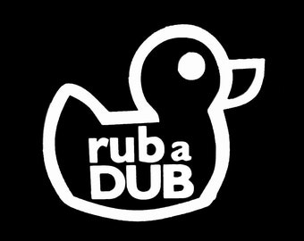 Rub A Dub Sticker Vinyl Decal