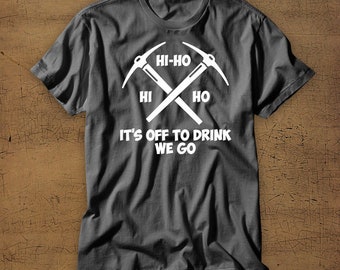 Hi Ho Hi Ho Nos vamos a beber / Festival de comida y vino / Camiseta de vacaciones de Disney / Camiseta de Disney / Disney World / Cerveza / Vino / 7 enanitos