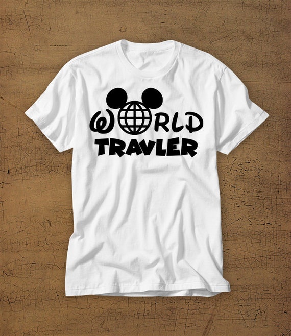World Travler | Mickey Ears | Mickey Mouse | Disney Vacation Tee | Walt Disney | T-Shirt | Mens Shirt | Womens Shirt | Disney | Disney World