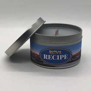 Remy's Recipe | Disney Inspired Scented Candle | 8oz Tin With Wood Wick | Disney World | EPCOT | Remys Ratatouille Adventure | Fresh Bread