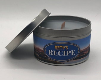 Remy's Recipe | Disney Inspired Scented Candle | 8oz Tin With Wood Wick | Disney World | EPCOT | Remys Ratatouille Adventure | Fresh Bread