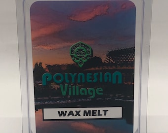 Village polynésien | Cire fondante parfumée inspirée de Disney | Tartelette à la cire de 2,4 oz | Station balnéaire polynésienne | Hôtel | Souvenirs | Vacances en famille Disney