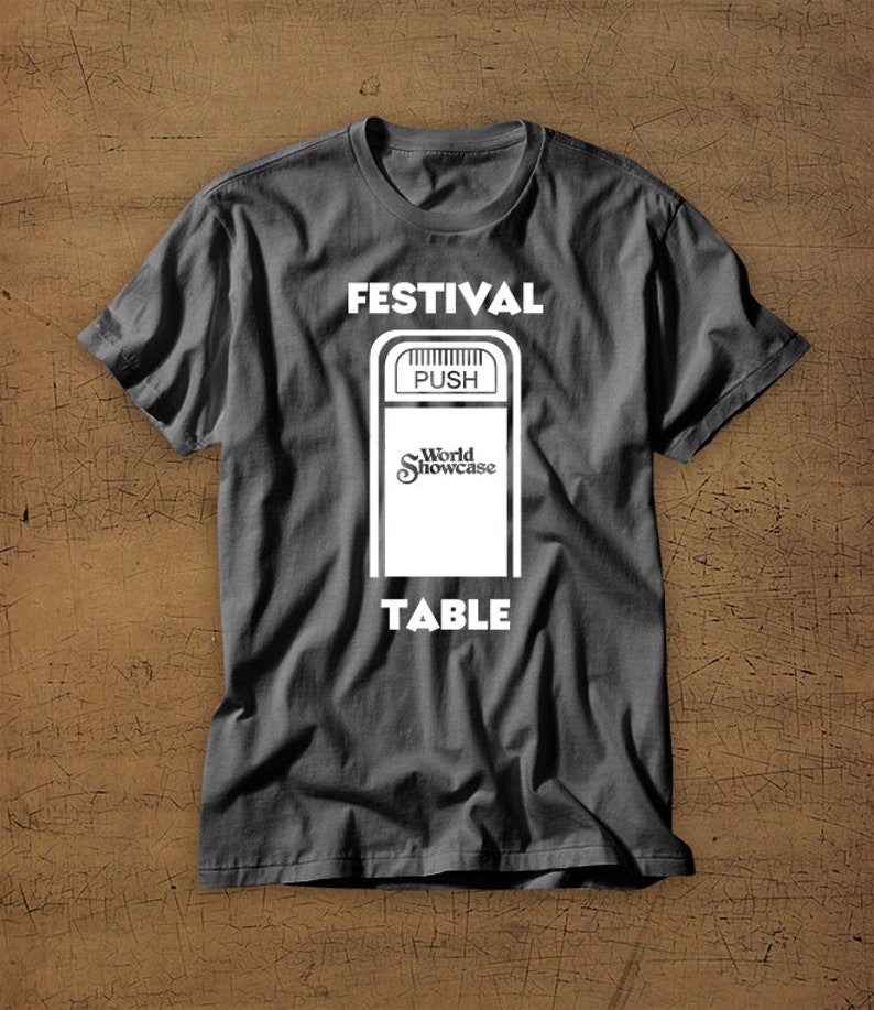 Festival Table Food and Wine Festival Disney Vacation Tee Disney Shirt Disney World Beer Wine Food EPCOT Trash Can Funny image 1