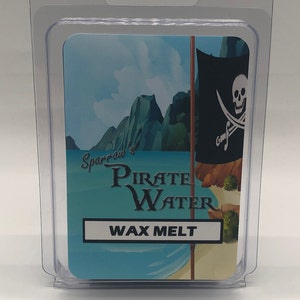 Sparrows Pirate Water | Disney Inspired Scented Wax Melt | 2.4 oz Wax Tart | Disney World | Magic Kingdom | Pirates of the Caribbean