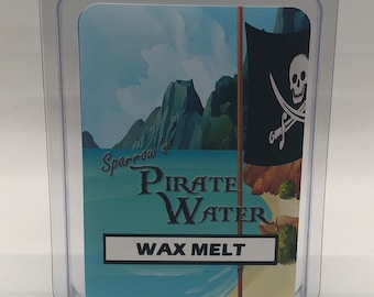 Sparrows Pirate Water | Disney Inspired Scented Wax Melt | 2.4 oz Wax Tart | Disney World | Magic Kingdom | Pirates of the Caribbean